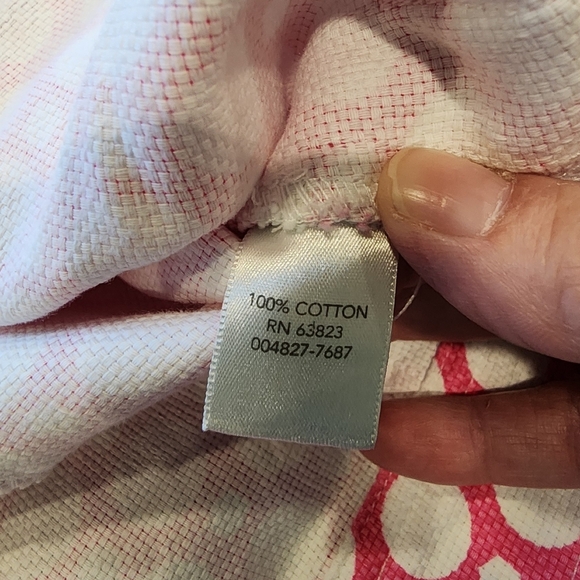 Christopher & Banks Pink and White Notched Collar Jean Jacket - Picture 7 of 7